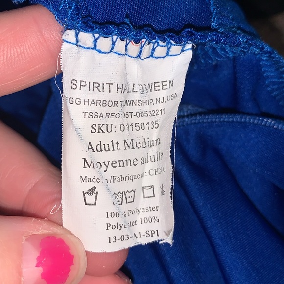 Spirit Halloween adult medium Unitard Cosplay Costume - Picture 9 of 9